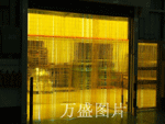 廈門PVC黃色防蚊蟲軟門簾，透明門簾