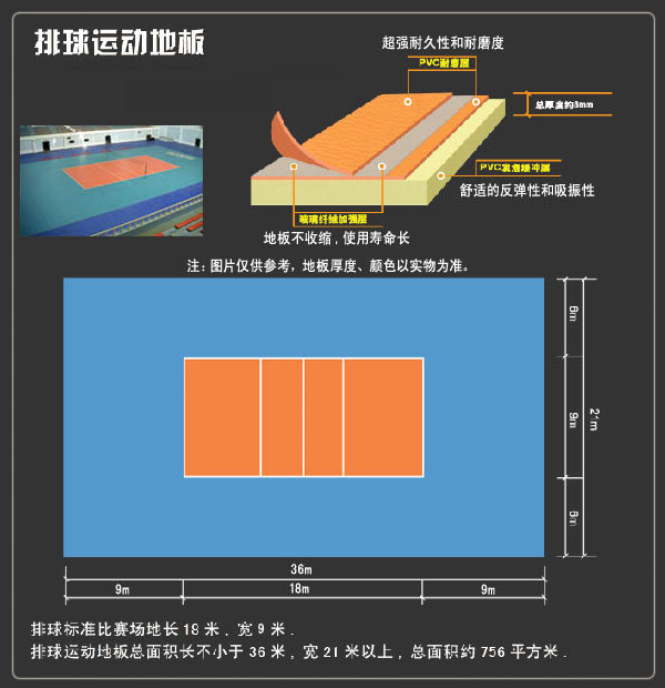 供應排球地板