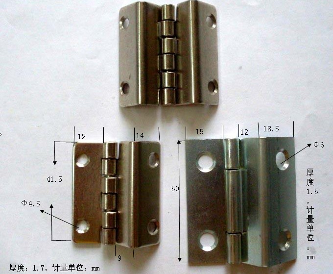 供應折彎小合頁，折彎合頁，三折合頁