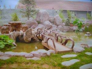 仿木橋、園林景觀、 塑石假山、仿木廊架、景觀小品