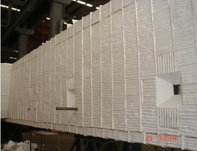 碳素焙燒爐專用含鋯型硅酸鋁陶瓷纖維模塊專業安裝施工