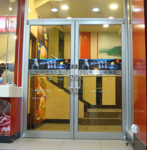 安徽肯德基門/KFC門、合肥鋁合金門、定做KFC門