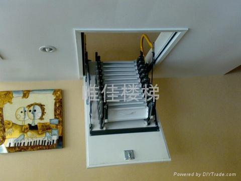 湖州小閣樓伸縮樓梯價格 全自動閣樓伸縮樓梯廠家
