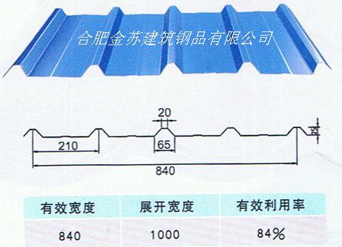 壓型鋼板，廠家出售840型彩鋼瓦