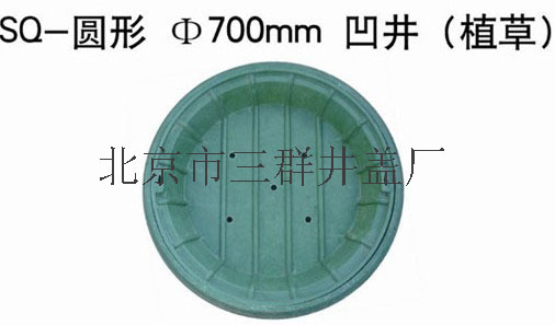 北京三群綠化帶種植井蓋，種草井蓋，植草凹形井蓋廠家