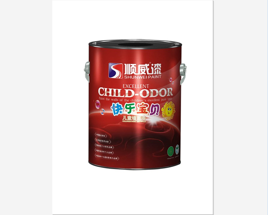 十環認證品牌油漆涂料|順威漆 快樂寶貝無味兒童墻面漆