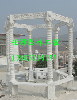 大理石雕塑、歐式雕塑、涼亭雕塑