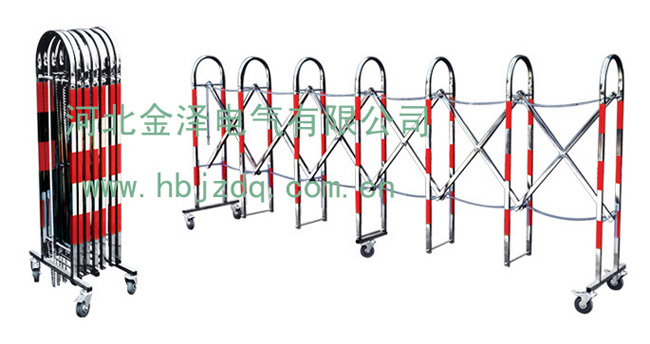 不銹鋼伸縮圍欄，電力安全圍欄