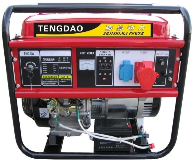 藤島6KW三相小型汽油發電機組