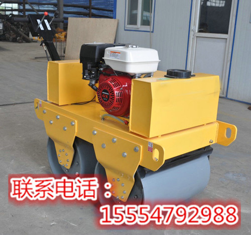 山東好質量手扶式雙輪振動汽油壓路機