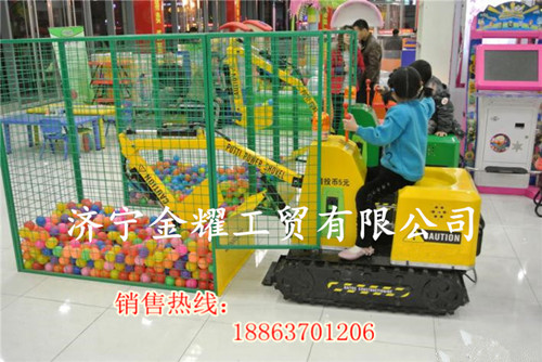 新款兒童挖掘機投幣/室內外兒童游樂園挖掘
