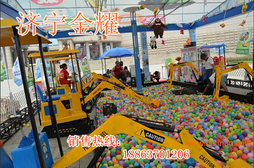 公園兒童娛樂設備 游樂場體驗式電動挖掘機