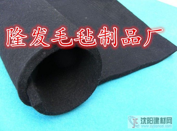 滌綸針刺黑色無紡布，黑色針刺棉