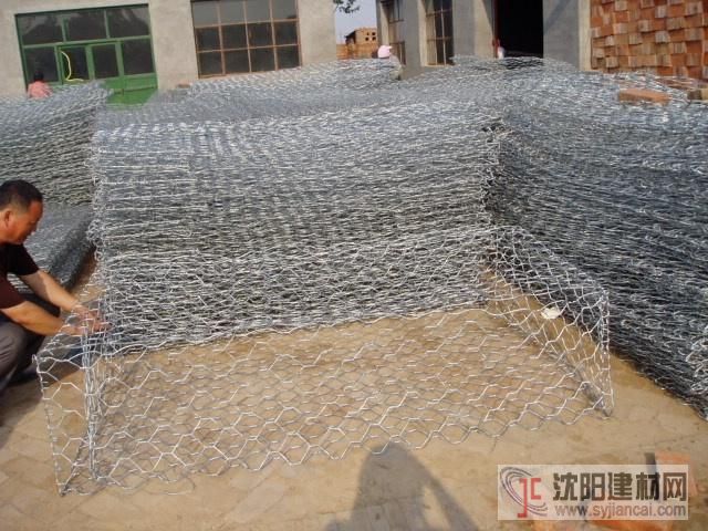 盤錦河道水利格賓石籠網/網箱-鍍鋅六角網