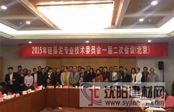 2015年硅藻泥專業技術委員會一屆二次會議在京舉行