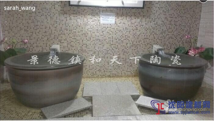 陶瓷泡澡缸 青瓦水臺(tái)洗浴缸 高檔溫泉大缸