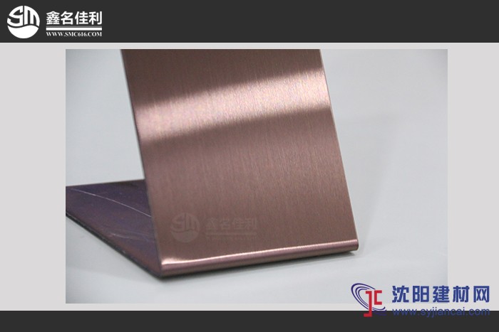 304發紋板價格丨304發紋咖啡紅不銹鋼板價格丨