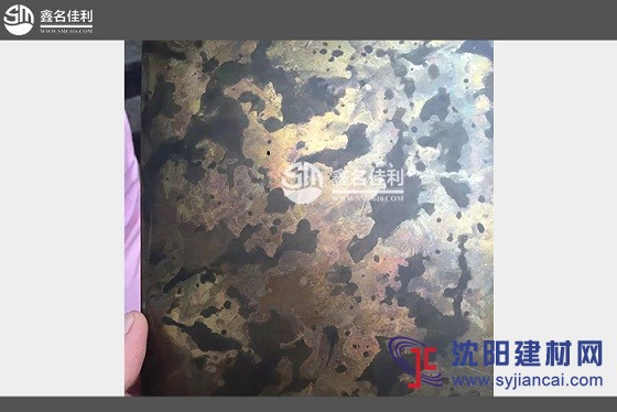 不銹鋼青銅發黑做舊鍍銅板廠家 304青銅不銹鋼發黑
