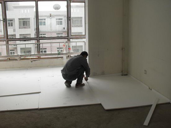 苯板施工現場2