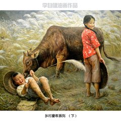 童年時光油畫