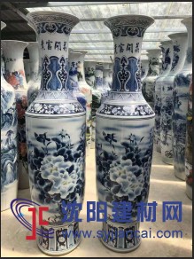 一米八景德鎮花開富貴大花瓶對瓶