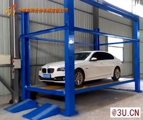 專業(yè)定制生產(chǎn)四柱汽車提升機二層車庫液壓升降臺