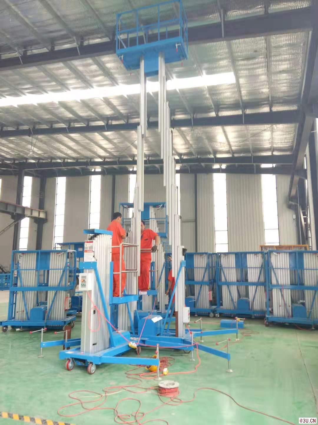 雙柱鋁合金升降機(jī)移動(dòng)液壓電動(dòng)室外碼頭小型登高梯