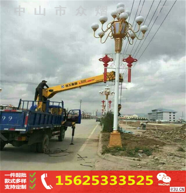 新款LED景觀燈 路燈桿中國結新品 造型燈生產廠