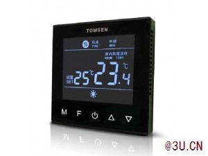 TM616V 鋼化玻璃觸摸按鍵型中央空調溫控器
