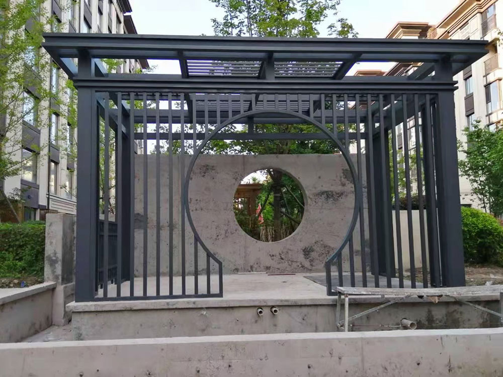 全鋁花架涼亭，別墅鋁合金涼亭，室外全鋁涼亭
